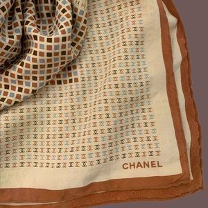 Vintage CHANEL Silk Scarf / Wrap